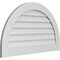 Ekena Millwork Round Top Surface Mount PVC Gable Vent: Non-Functional, w/ 3-1/2"W x 1"P Standard Frame, 40"W x 24"H GVPRT40X2401SN - alternate 3